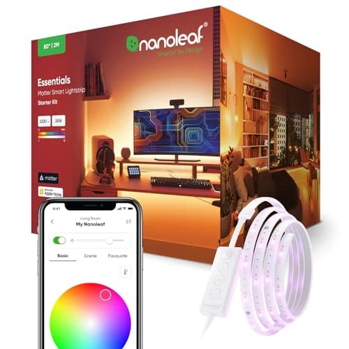 Nanoleaf Essentials Matter Bluetooth & Thread Smart LED Lightstrip 80" Smarter Kit main view