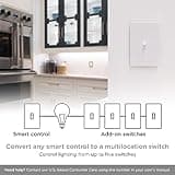 Enbrighten 700 Series Add-on In-Wall Smart Switch QuickFit & SimpleWire, Toggle, Wi-Fi, Z-Wave, Zigbee, Not A Standalone Switch, Smart Light Switch, 3 Way Switch, Alexa, Google Assistant thumbnail 3