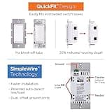 UltraPro 700 Series Z-Wave In-Wall Smart Light Switch with QuickFit™ and SimpleWire™, White Paddle, Works with Google Assistant, Alexa, & SmartThings, Z-Wave Hub Required, Smart Home, 59347 thumbnail 3
