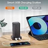 Extension Cord with Multiple Outlets Surge Protector Power Strip Tower thumbnail 4
