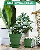 vensovo 6 Inch Clay Pot for Plant with Saucer thumbnail 5