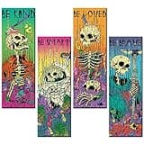 Tucocoo 4 Pieces Skeleton Wall Art Wooden Hanging Signs thumbnail 1