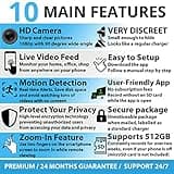 Spy Camera Wireless Hidden WiFi Camera with Remote View thumbnail 5